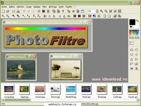 PhotoFiltre - Descriere: PhotoFiltre este un pachet complet - � APPLICATIONS �