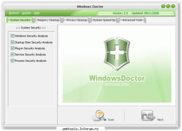 Windows Doctor Professional Edition 2009 v2.0 - Windows Doctor Professional Edition 2009 - � APPLICATIONS �